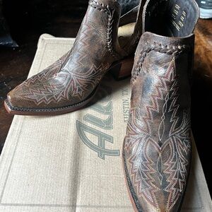 Brown Leather Western Boots